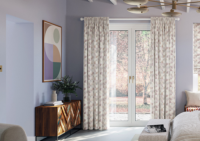 Mosaic Tile, Very Berry - Made to Measure Curtains - Image 3